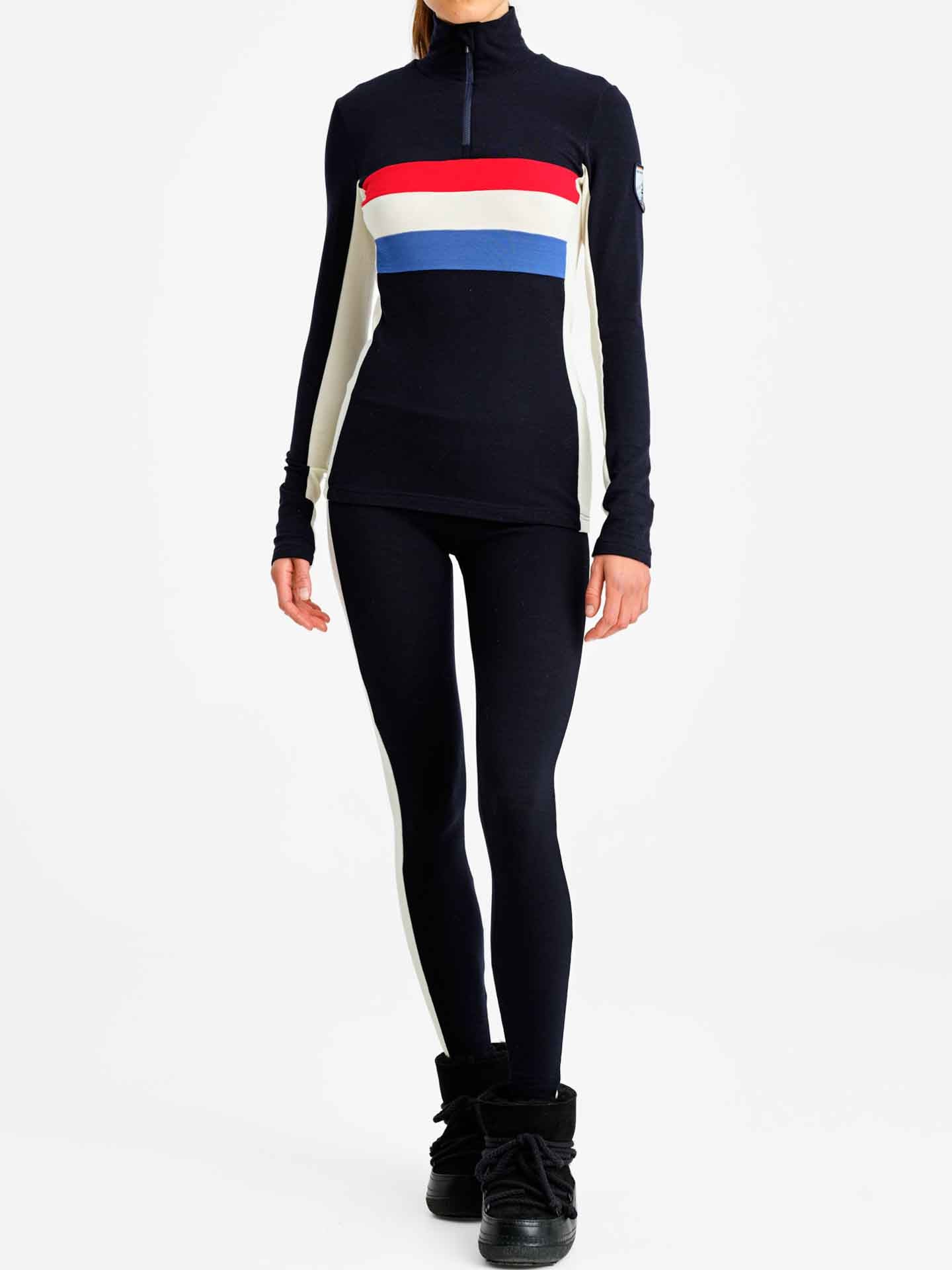 Ski Zip Up Women Flag