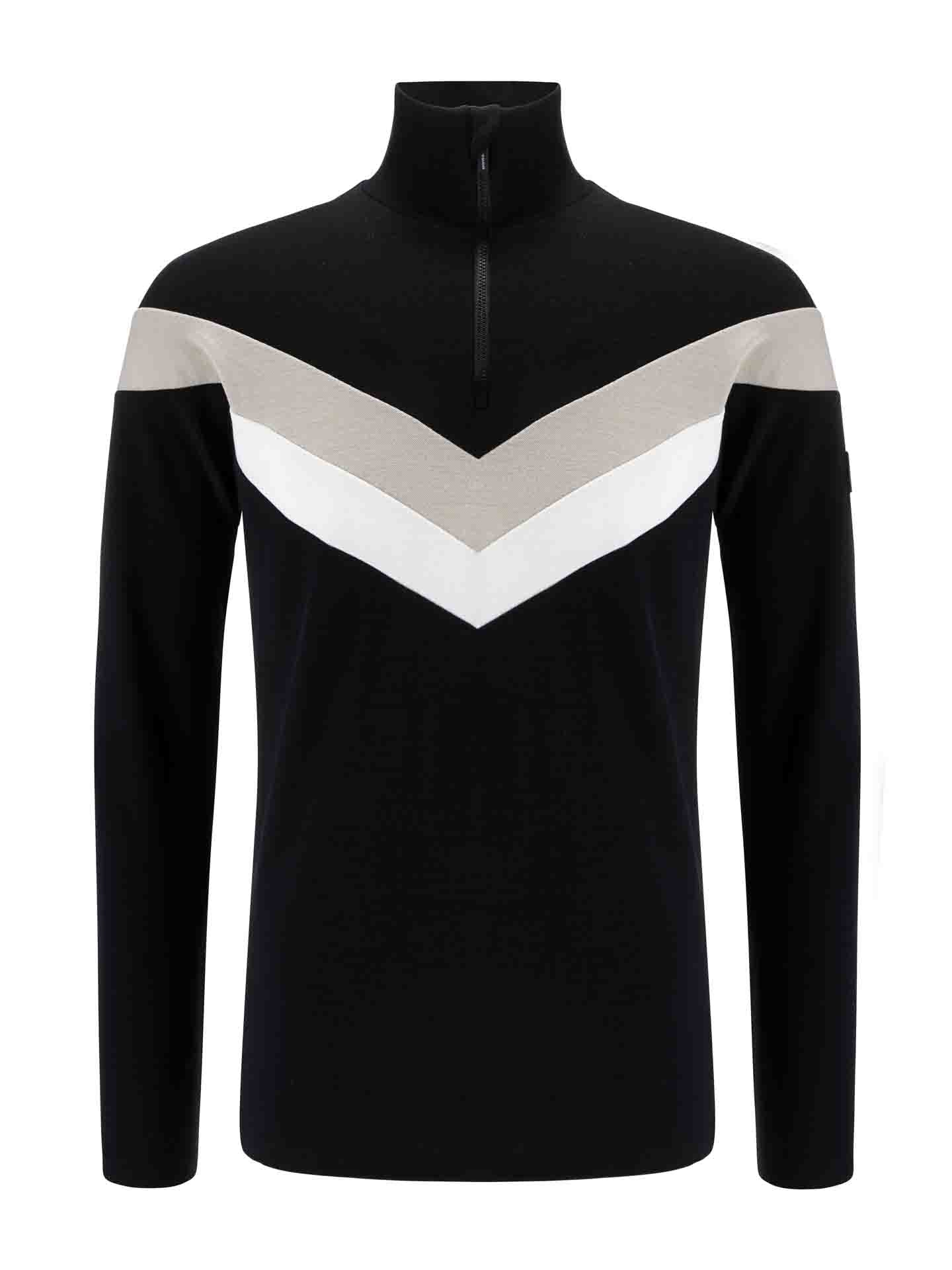 Voss Colblock Zip Up Men Black