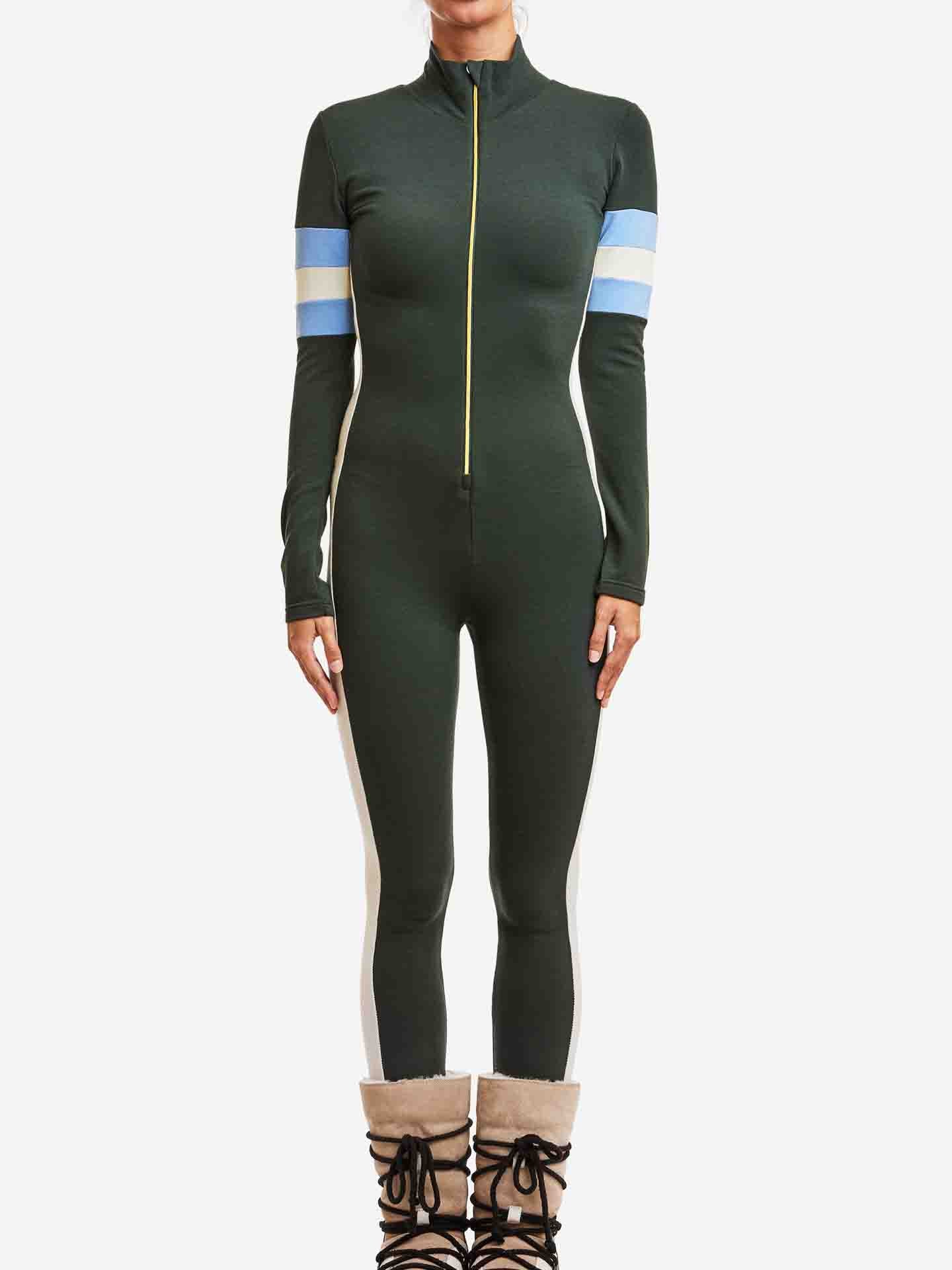Ski Jumpsuit Women Olive Green