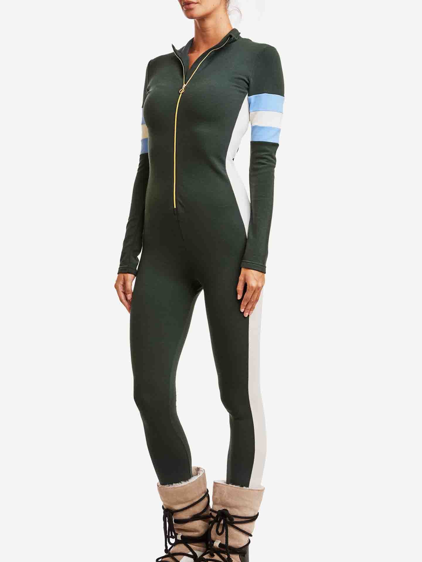 Ski Jumpsuit Women Olive Green