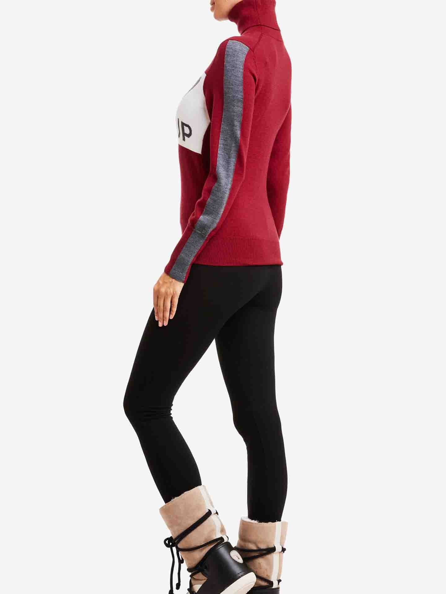 1977 World Cup Sweater Women Burgundy