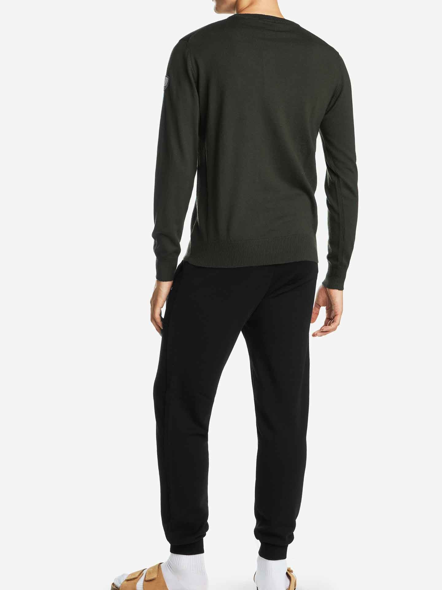 Signature Crewneck Men Olive Green