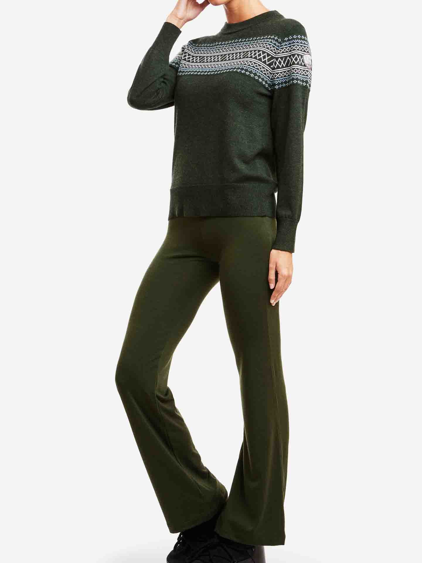 Signature Crewneck Women Olive Green