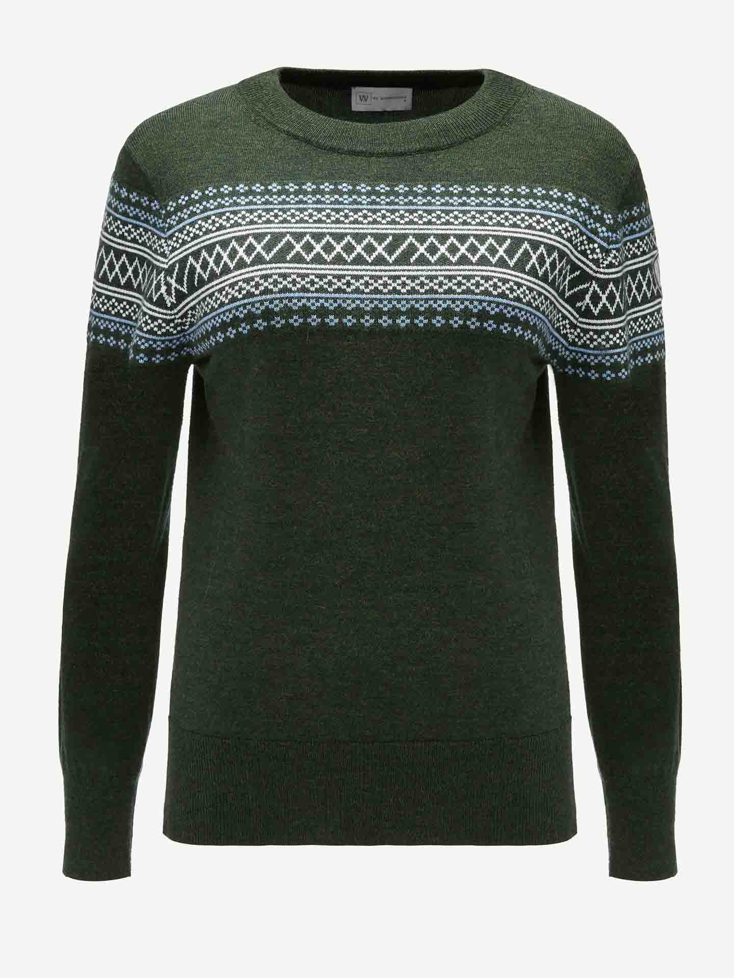 Signature Crewneck Women Olive Green