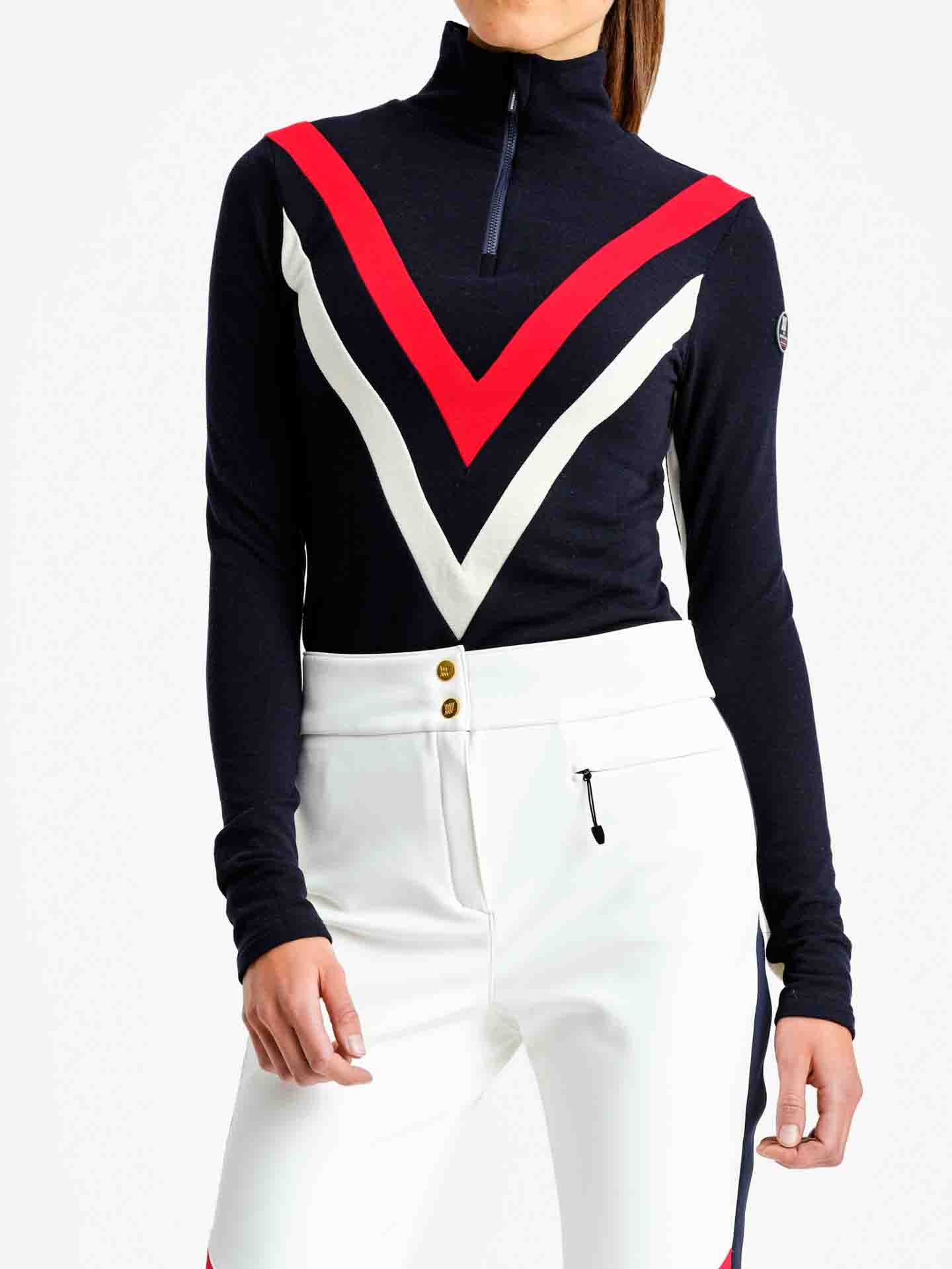Voss Chevron Zip Up Women Flag