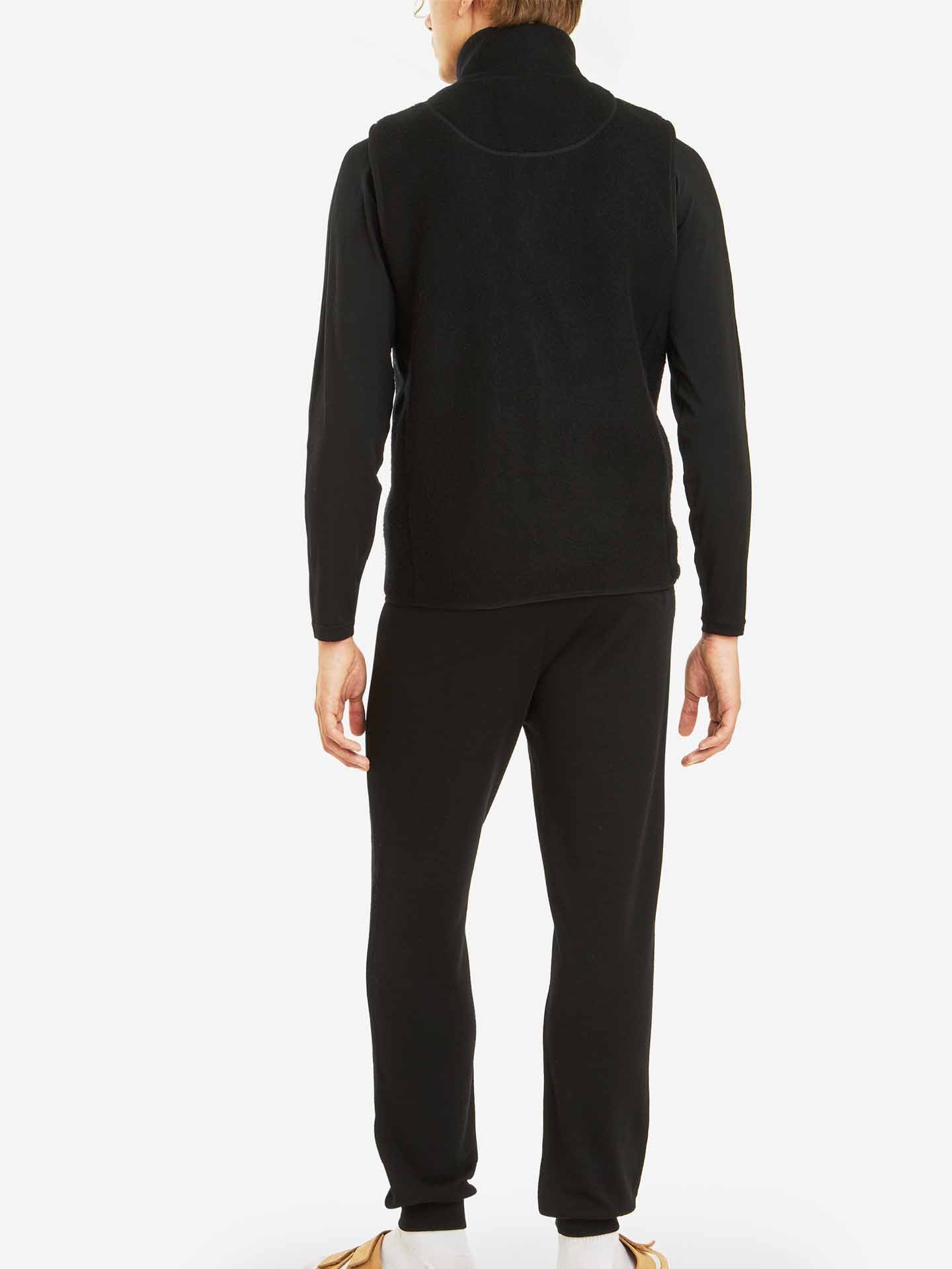 Fonna Wool Fleece Vest Men Black