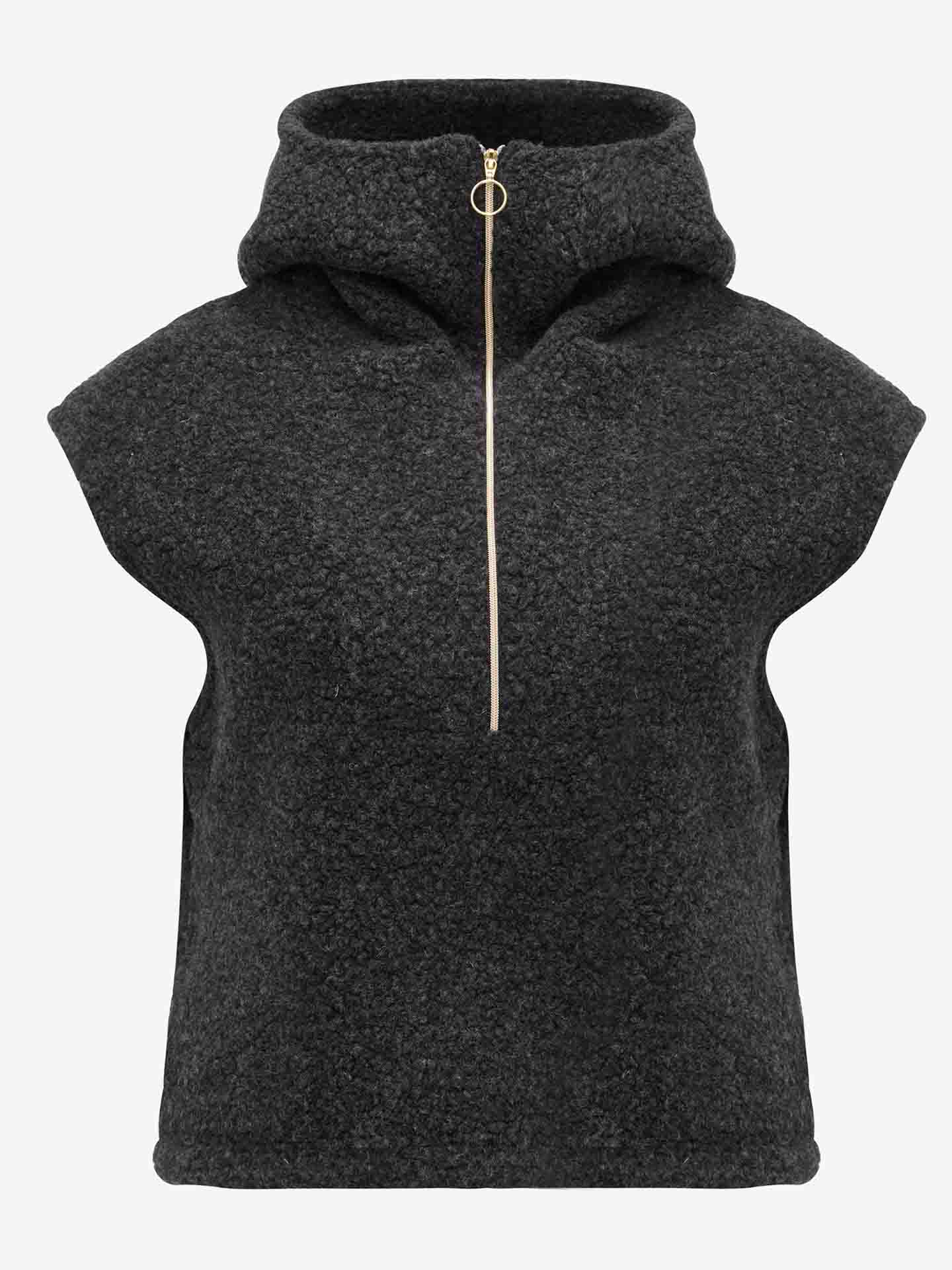 Alta Shearling Vest Women Black