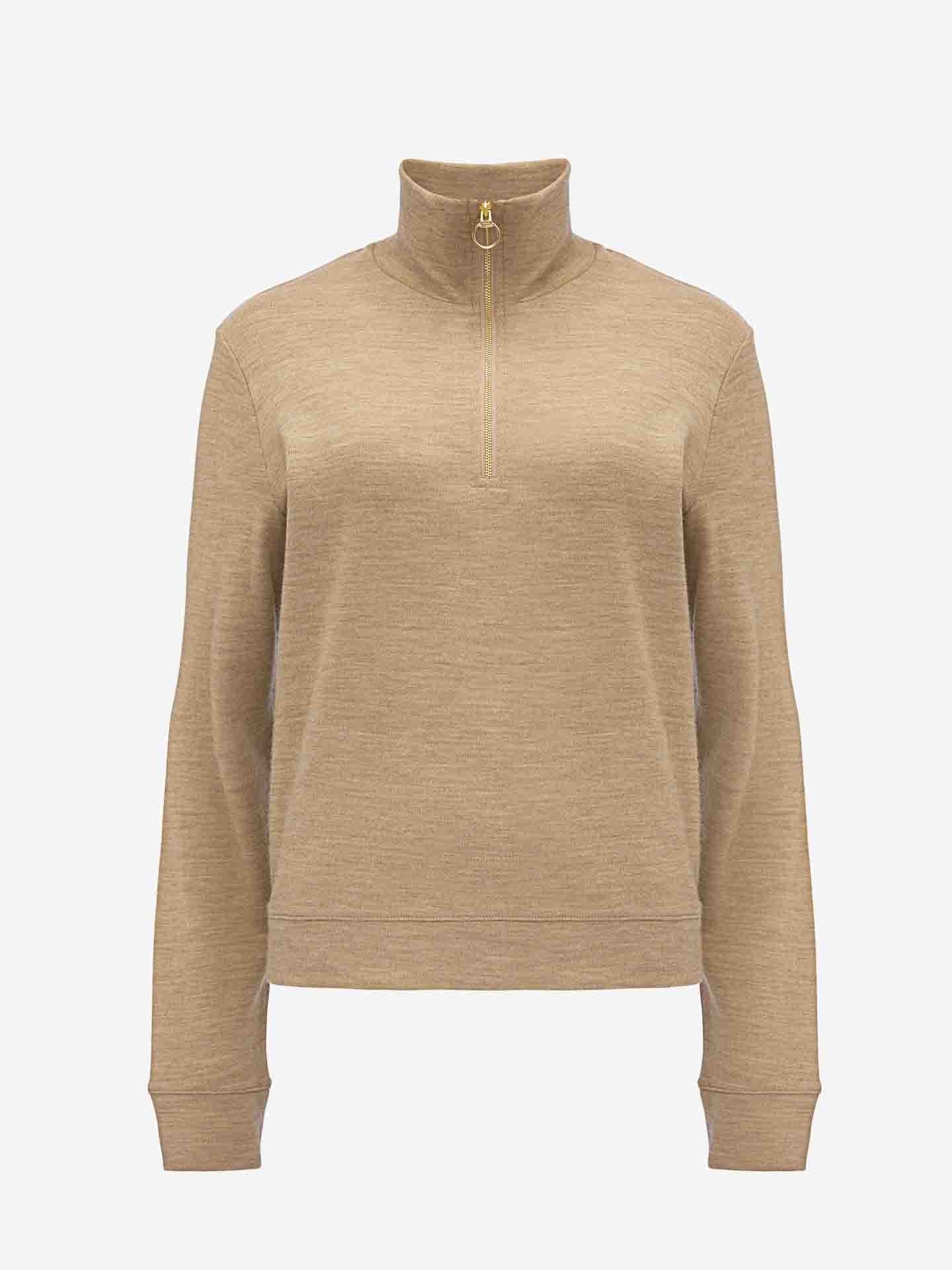 Tind Zip Up Women Camel
