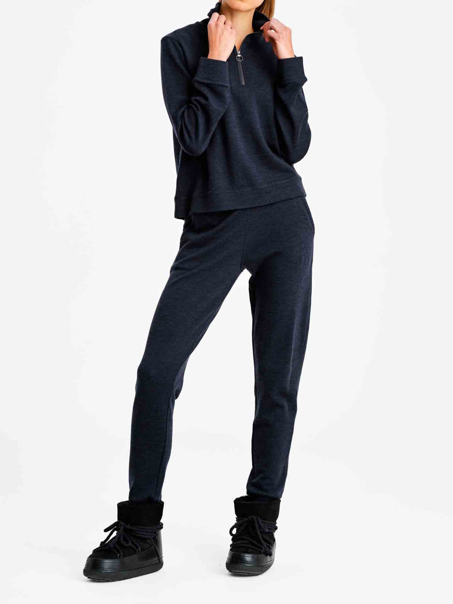 Tind Zip Up Women Navy Blue