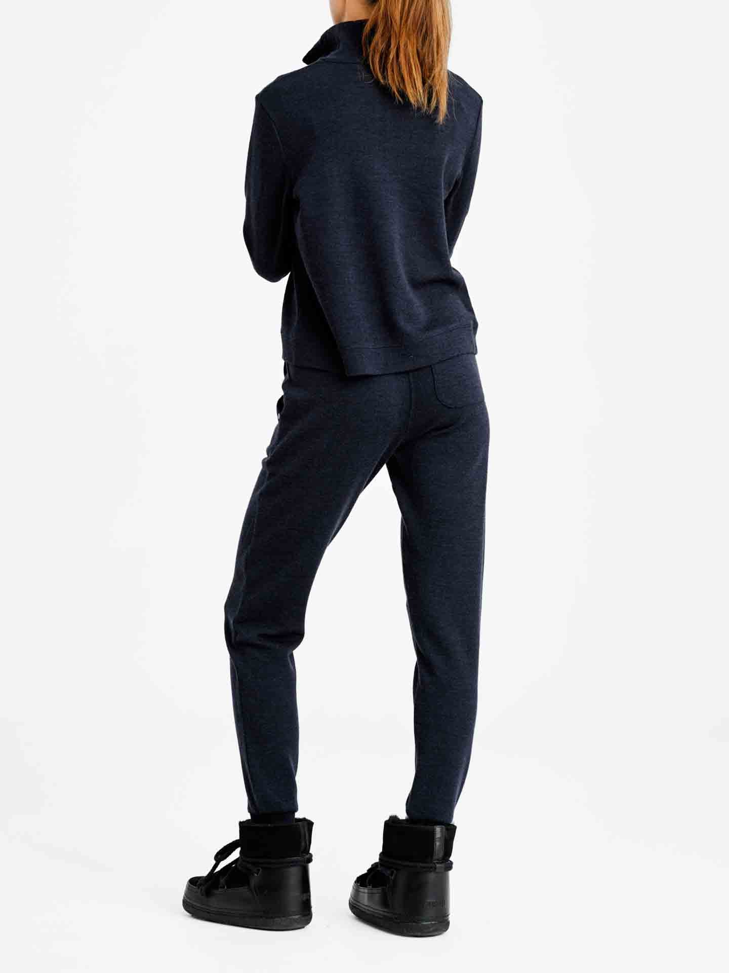 Tind Zip Up Women Navy Blue