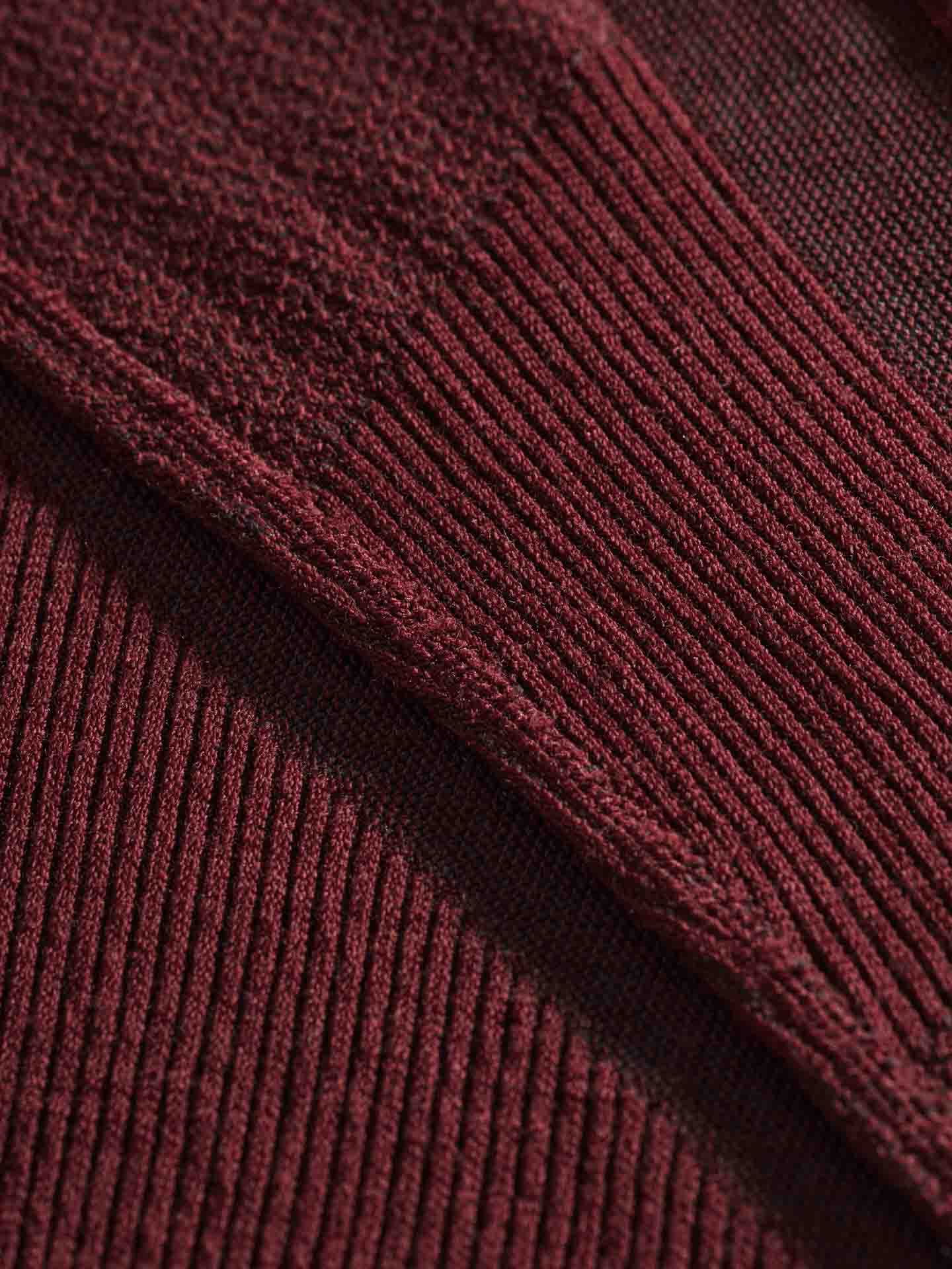 Racer Zip Up Women Burgundy