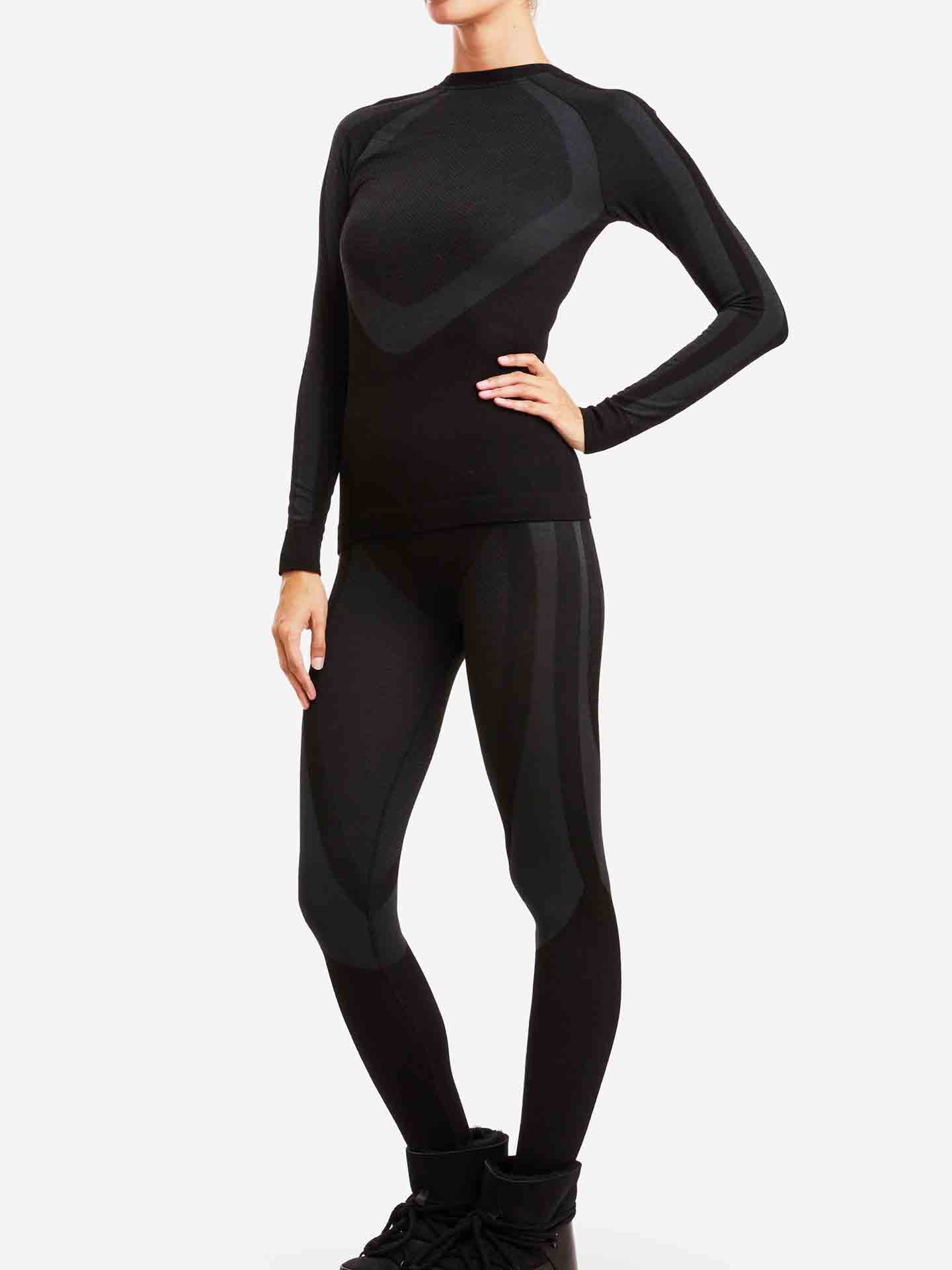 Racer Crewneck Women Black