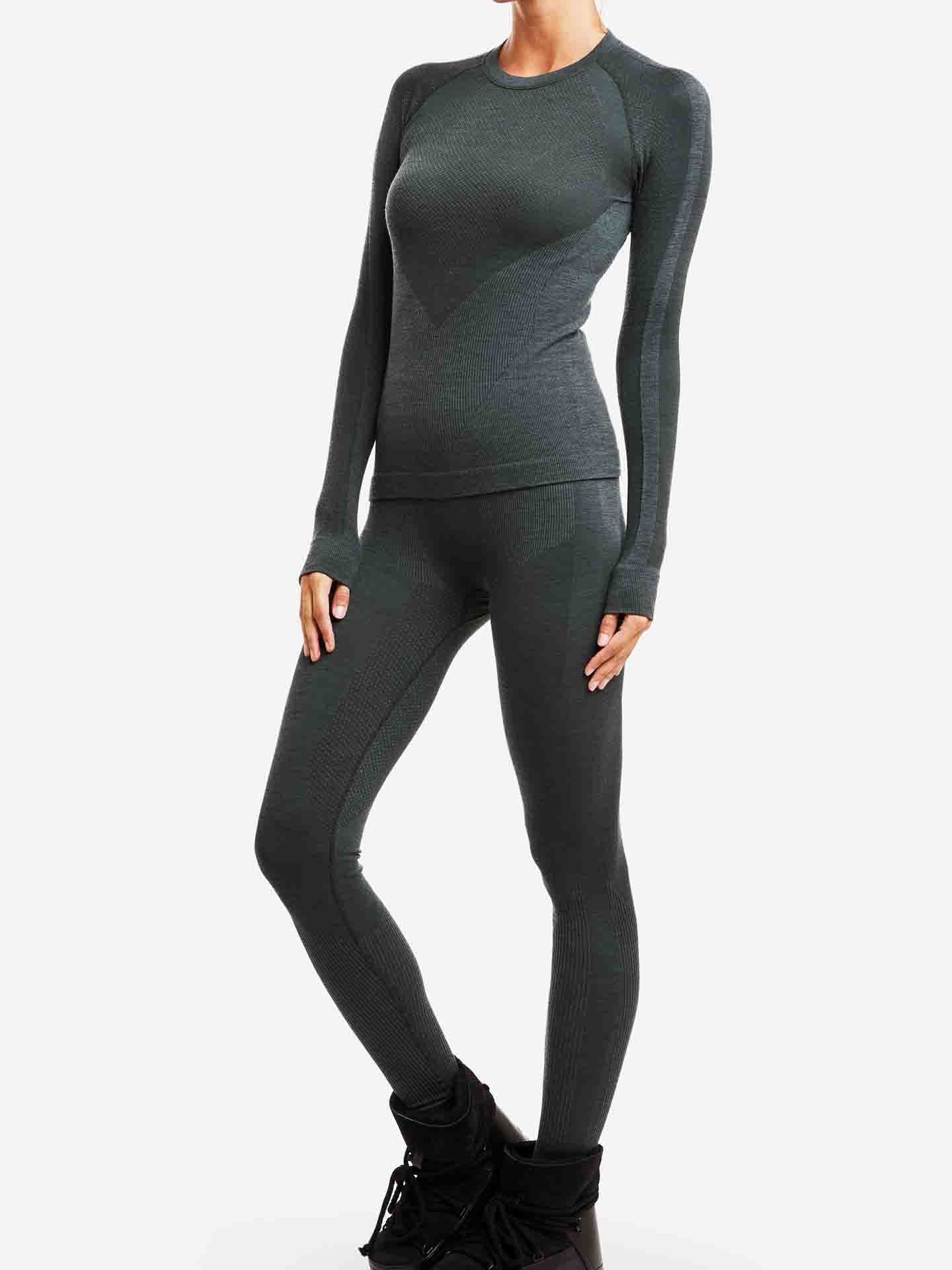 Racer Crewneck Women Olive Green
