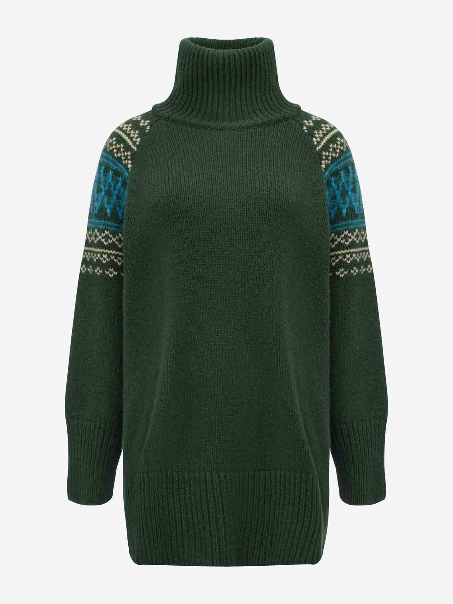 Setesdal Oversized Sweater Women Olive Green