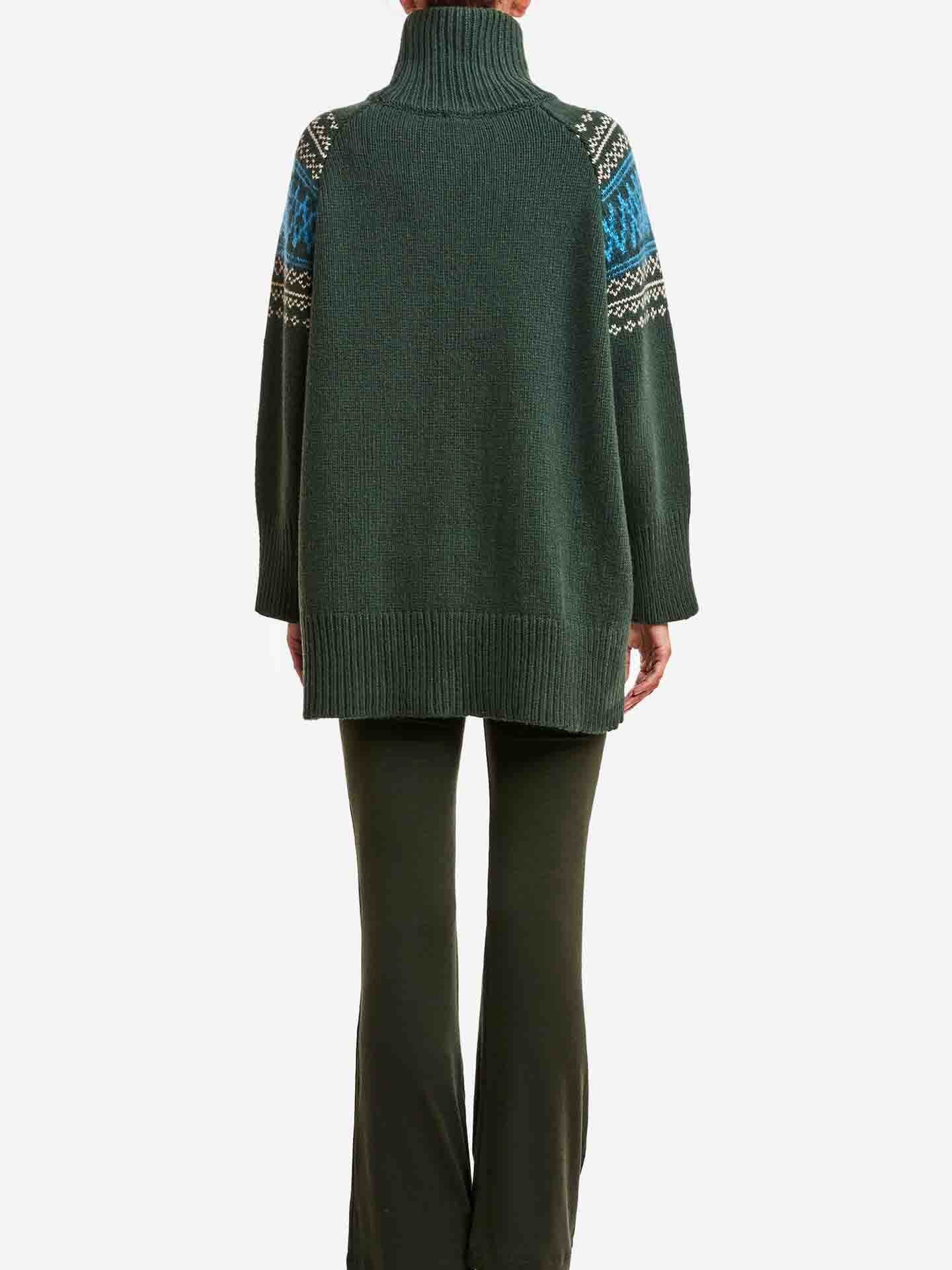 Setesdal Oversized Sweater Women Olive Green