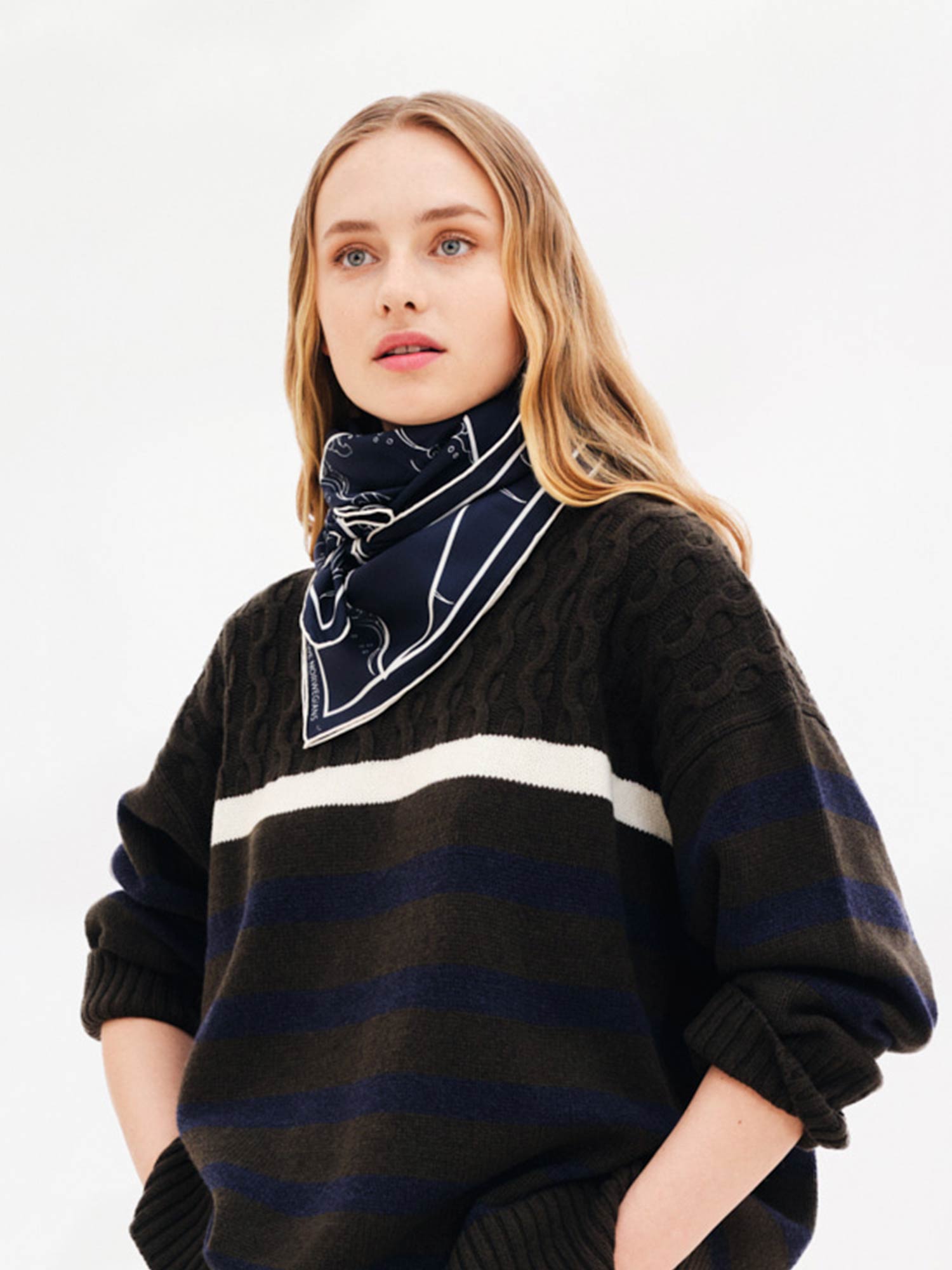 Wavy Silk Scarf