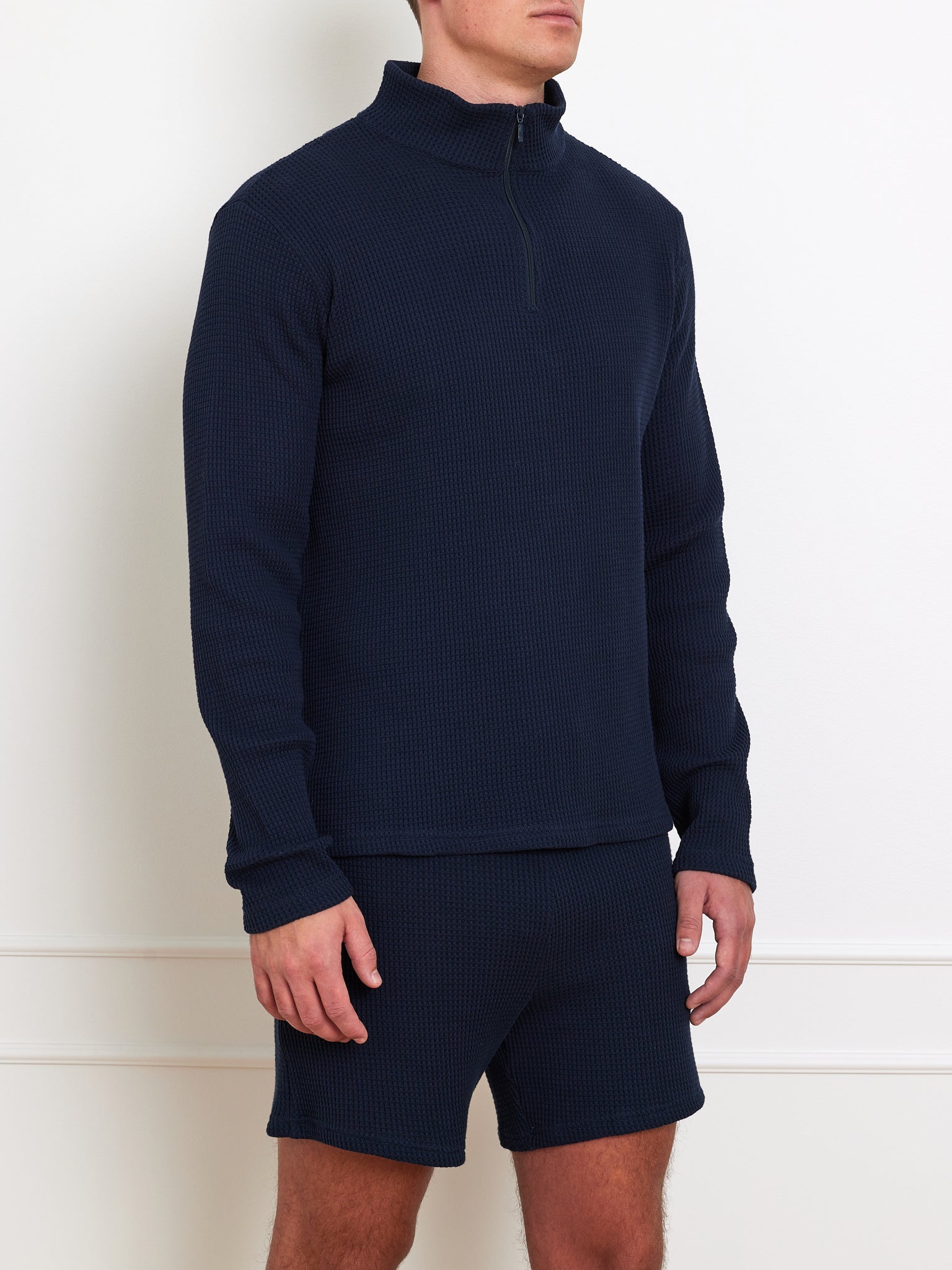 Waffle Sweater Men