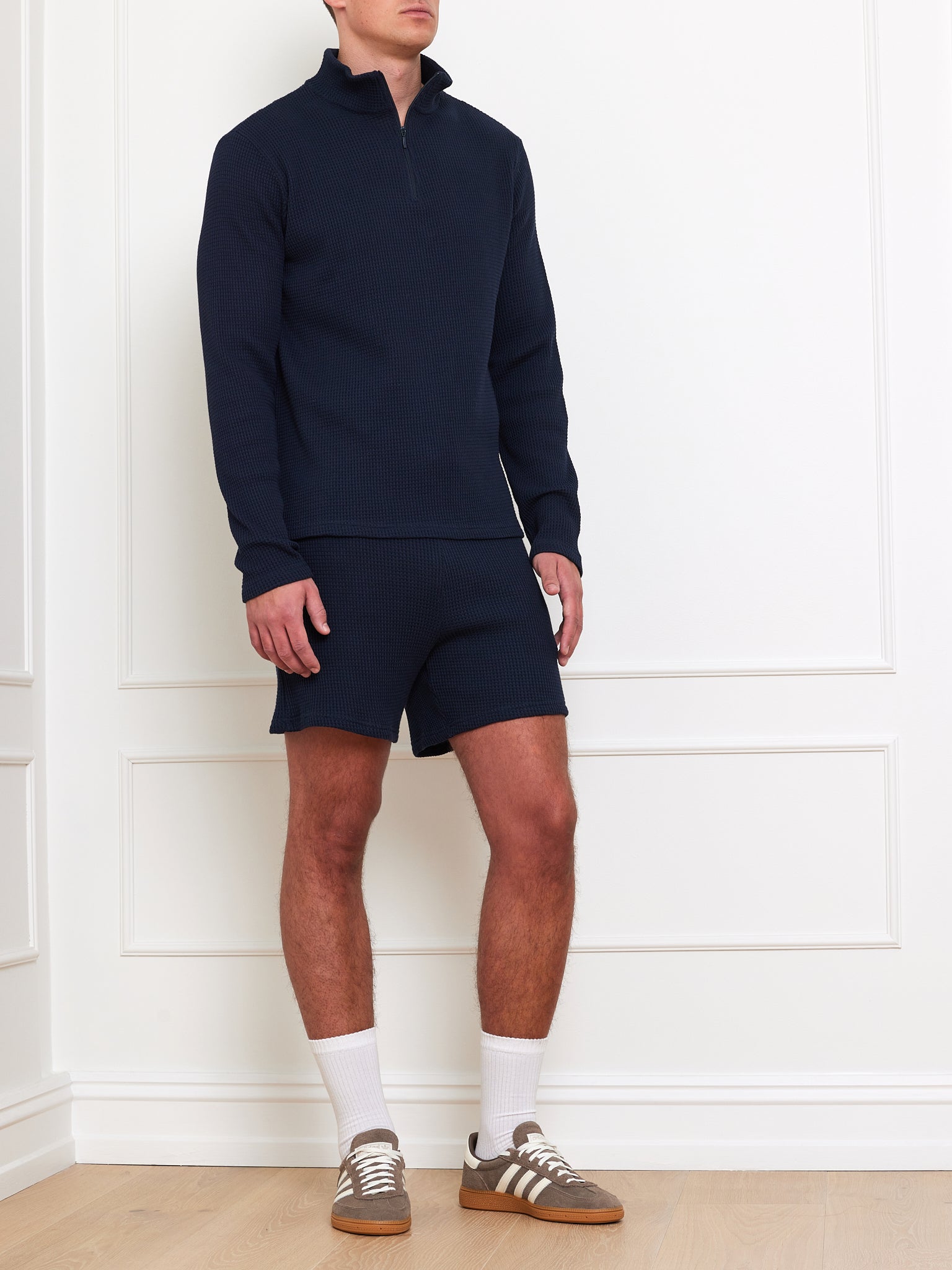 Waffle Sweater Men