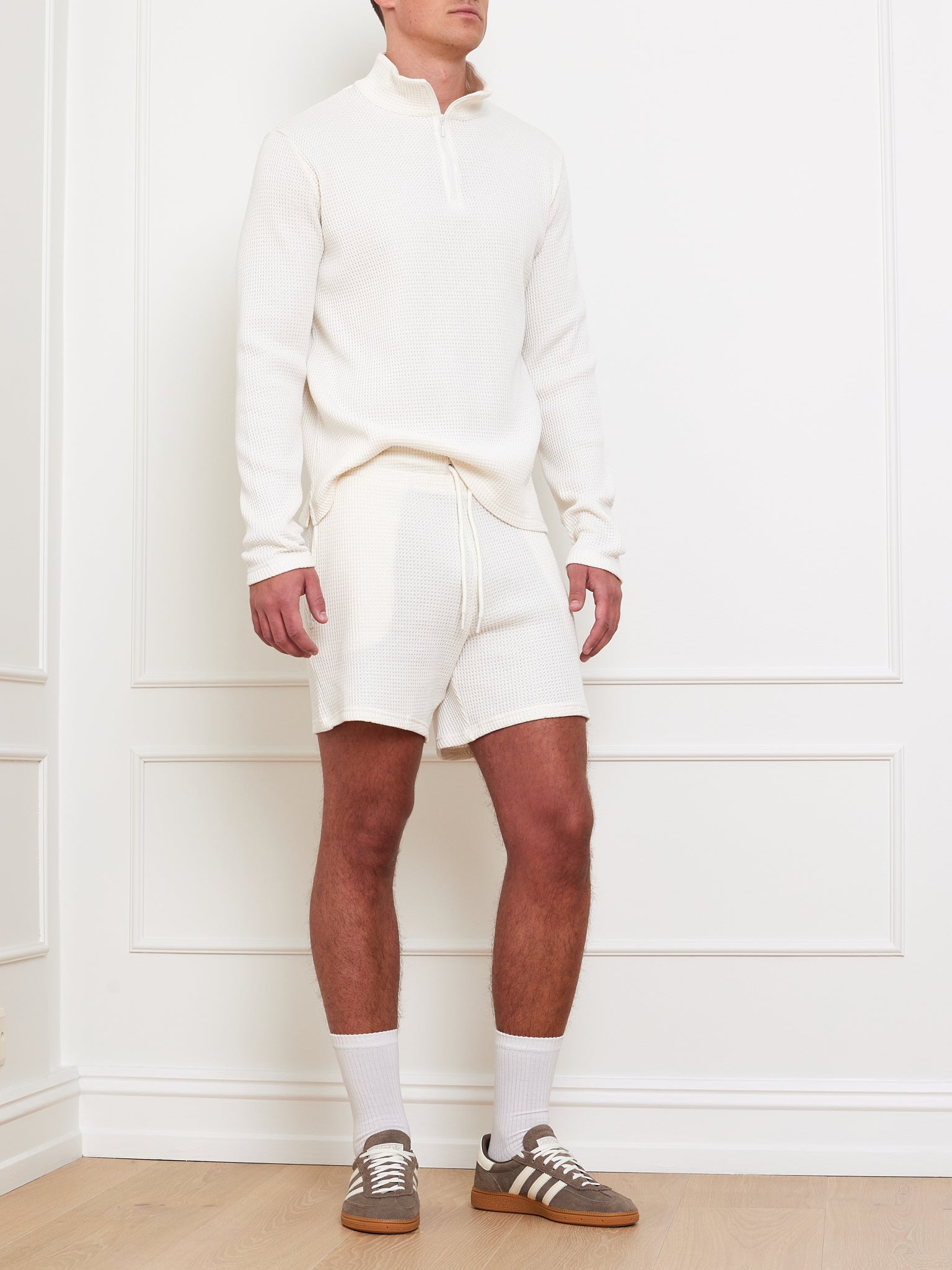 Waffle Sweater Men