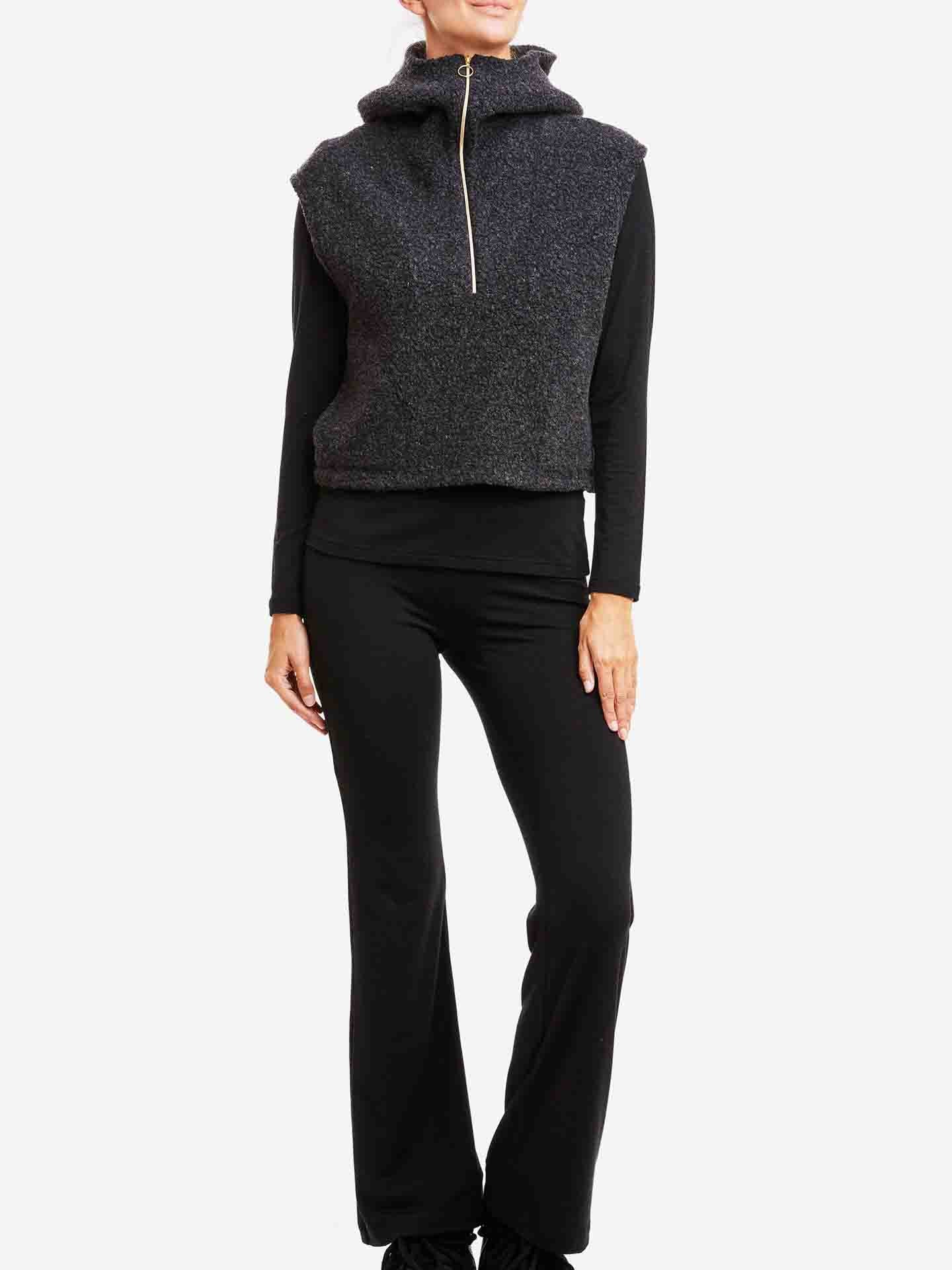 Alta Shearling Vest Women Black