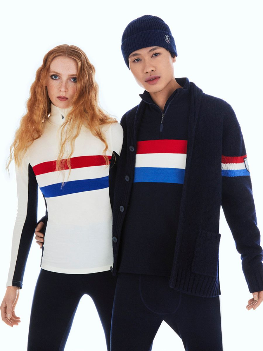 Ski Zip Up Men Flag