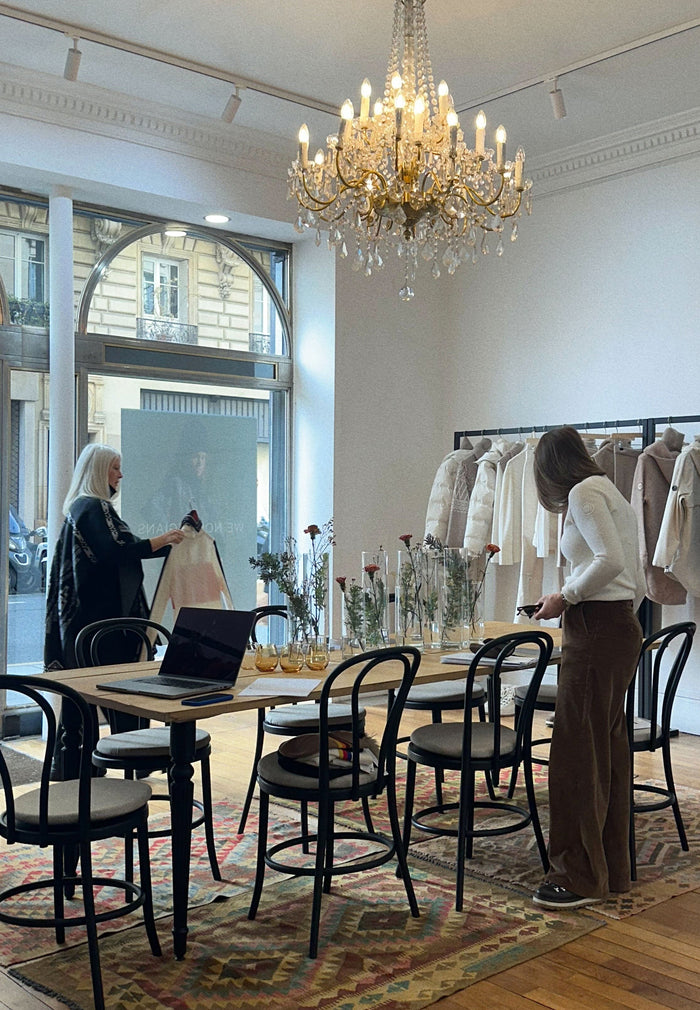 Tove at We Norwegians Showroom at Paris Fashion Week