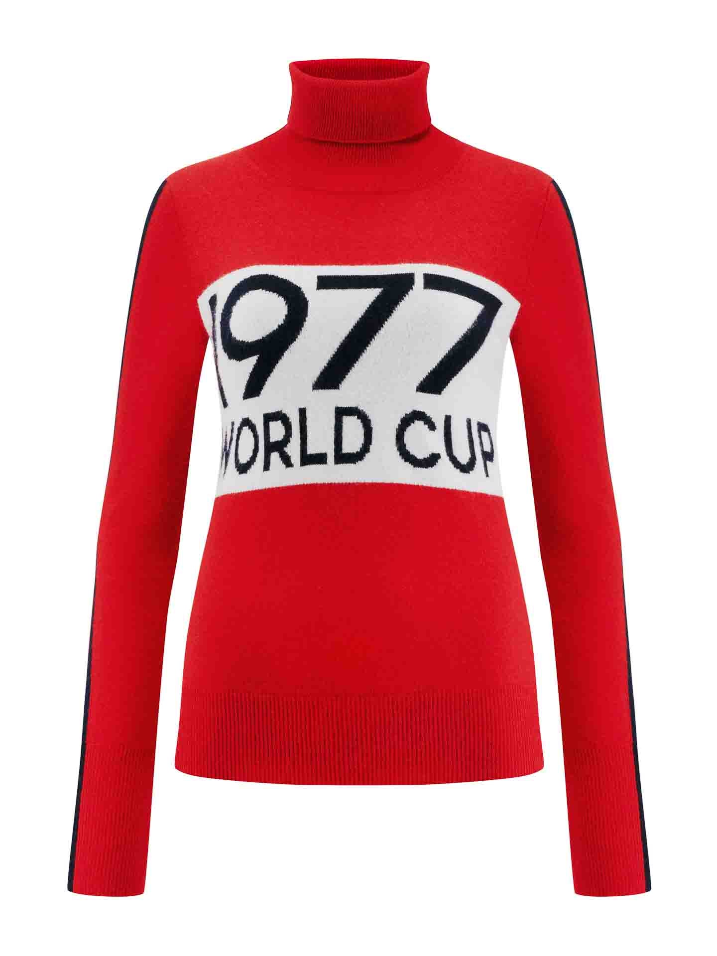 1977 World Cup Sweater Women Red
