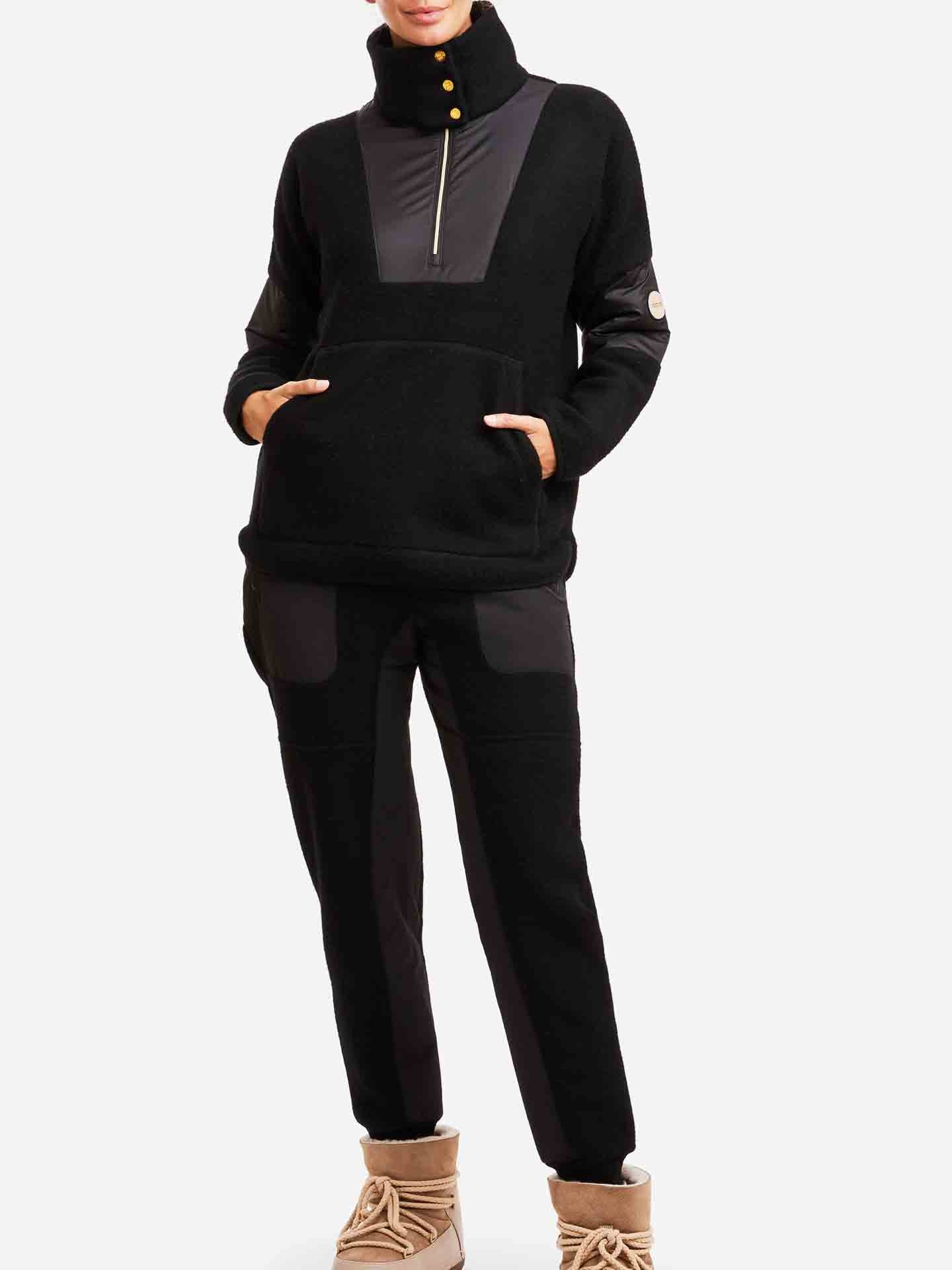 Fonna Wool Fleece Sweater Women Black