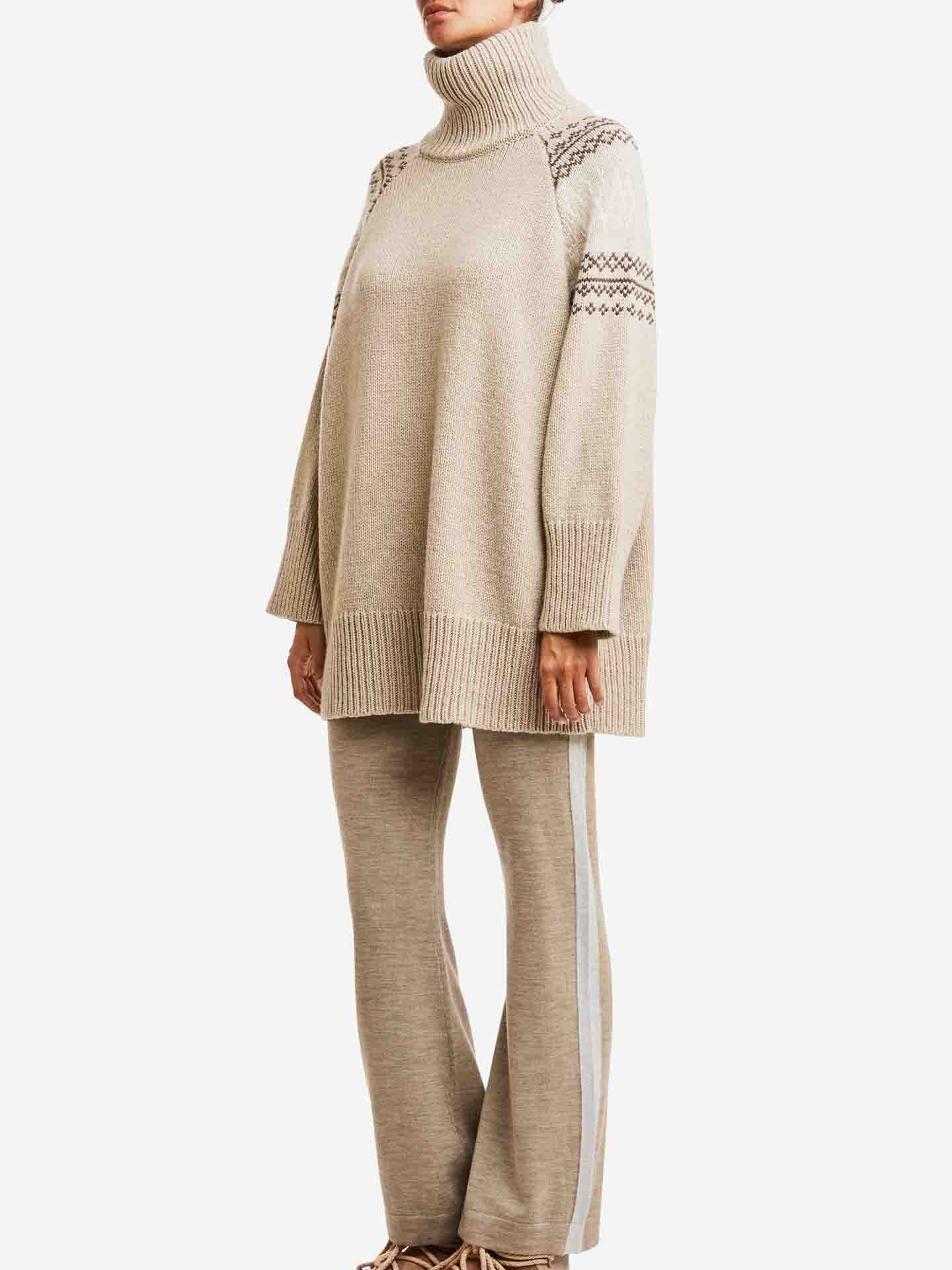 Setesdal Oversized Sweater Women Sand