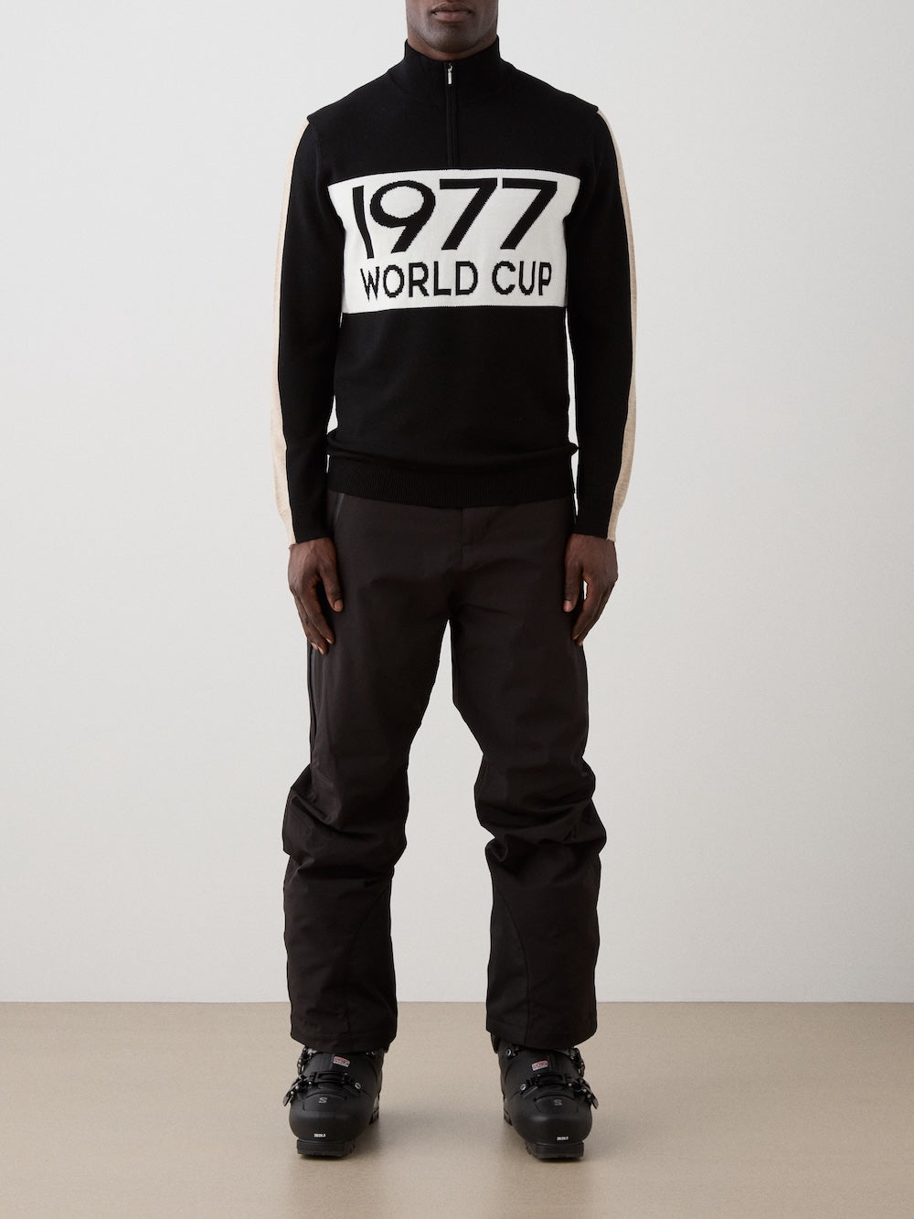 トップス OVY Lamb Wool Crew Neck Knit M black Super Comeback Lamb Wool Crew Neck Knit | OVY