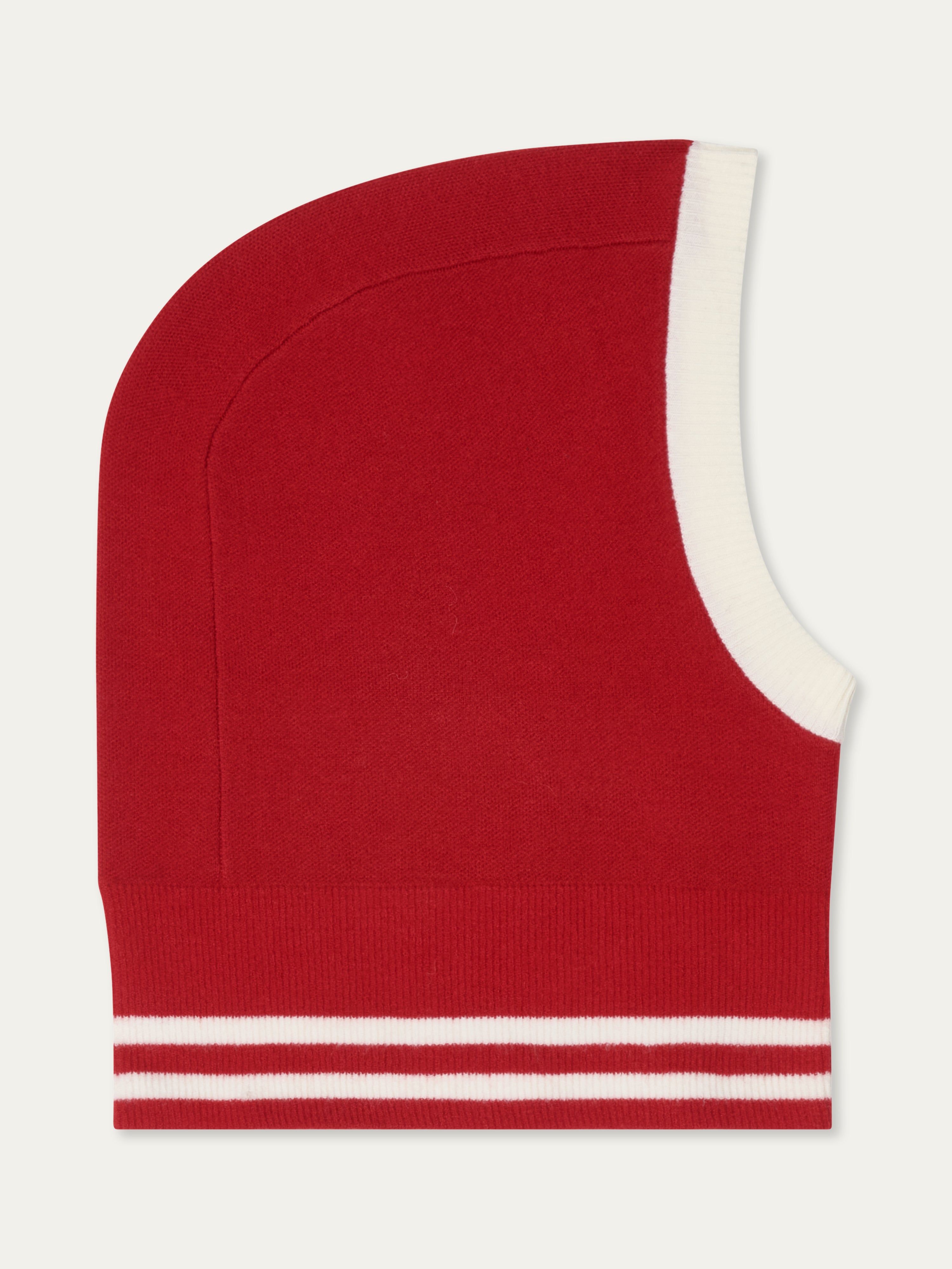 We Norwegians | FW25 | Rocky Balaclava_Red | Shot against an off-white background