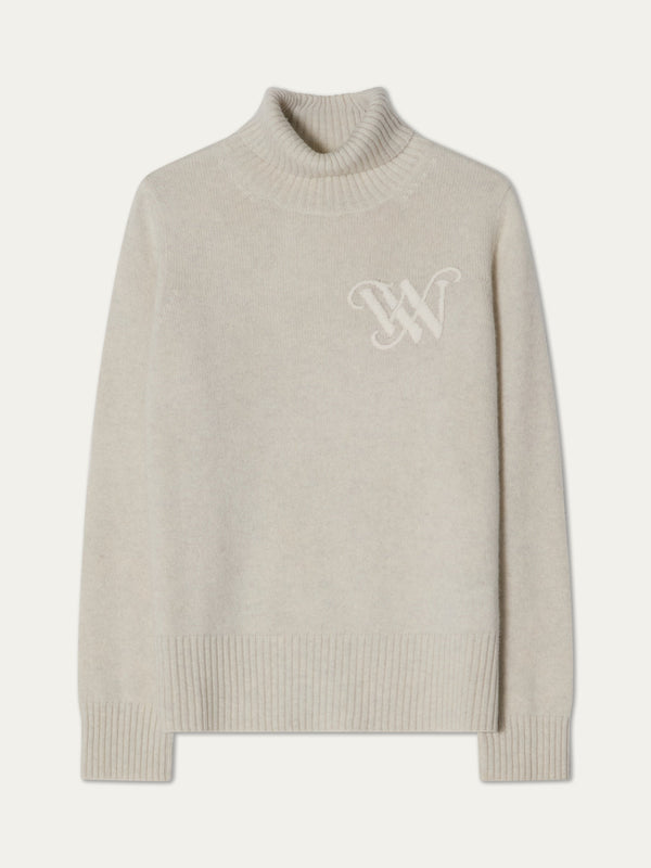 Monogram Cashmere Sweater Women – Light Grey