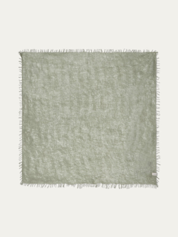 Monogram Cashmere Scarf – Light Green