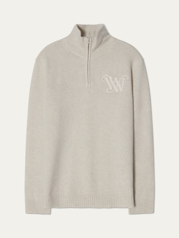 Monogram Cashmere Sweater Men – Light Grey