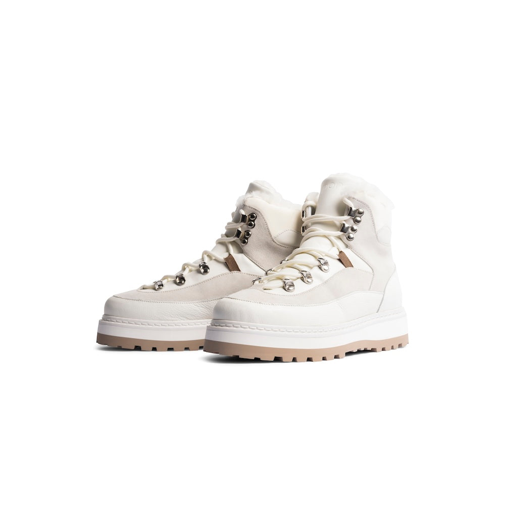 Mono x We Norwegians Tag Cap Boot | Shearling Hiking Boots for Women