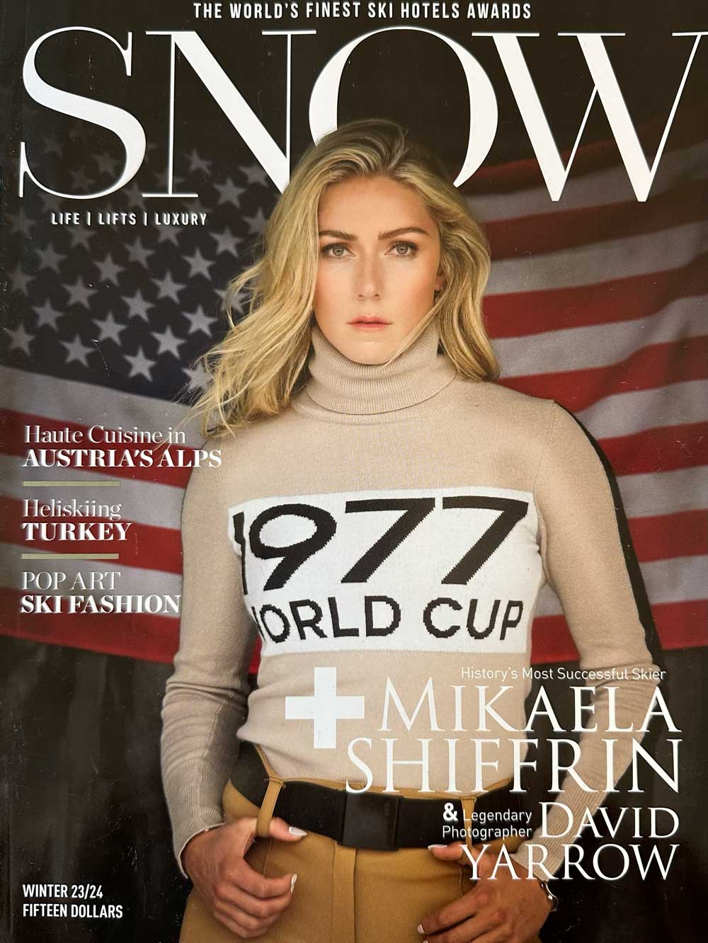 History’s most successful skier, Mikaela Shiffrin, on the cover — in We Norwegians.