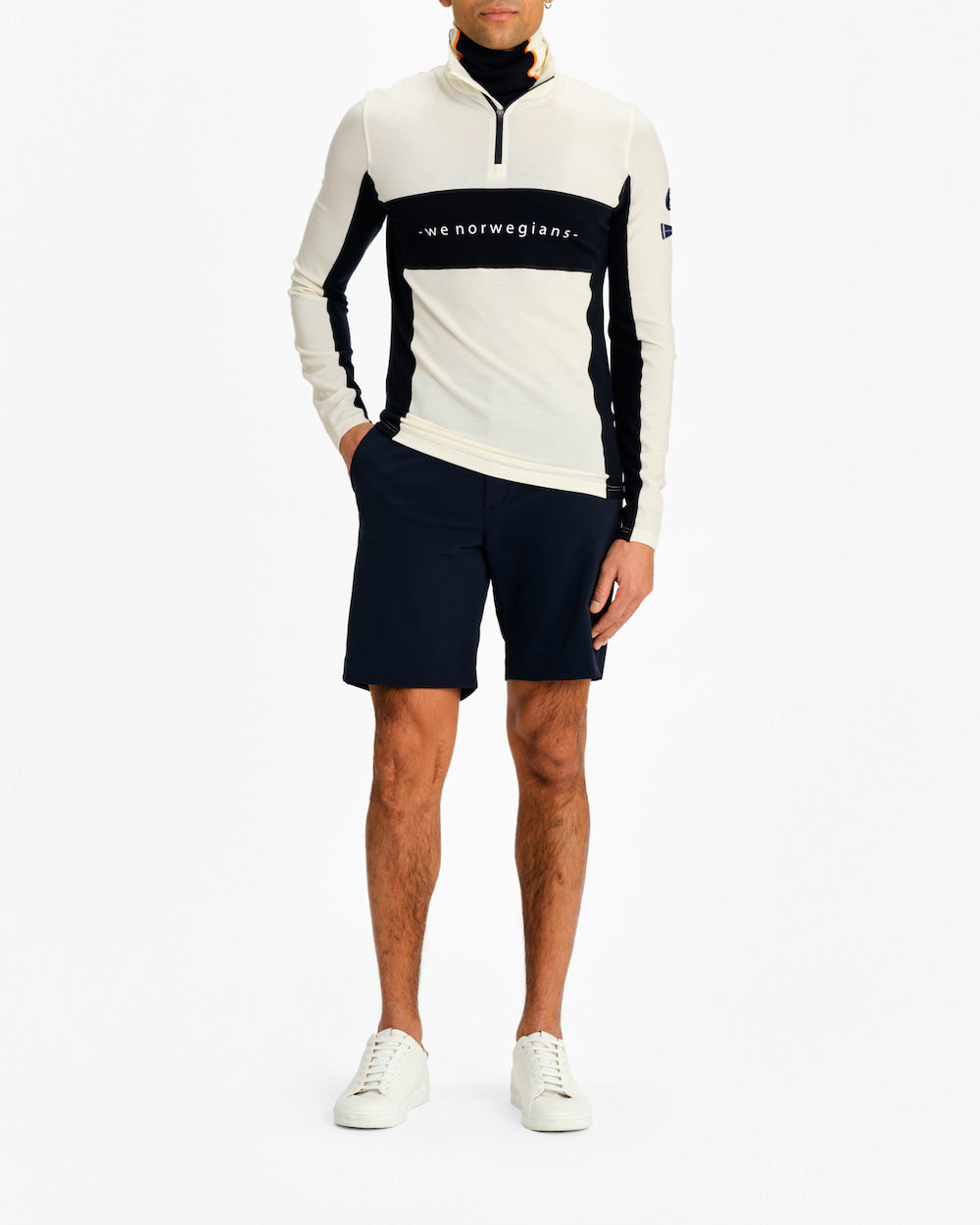 Lindesnes Zip-Up Men White