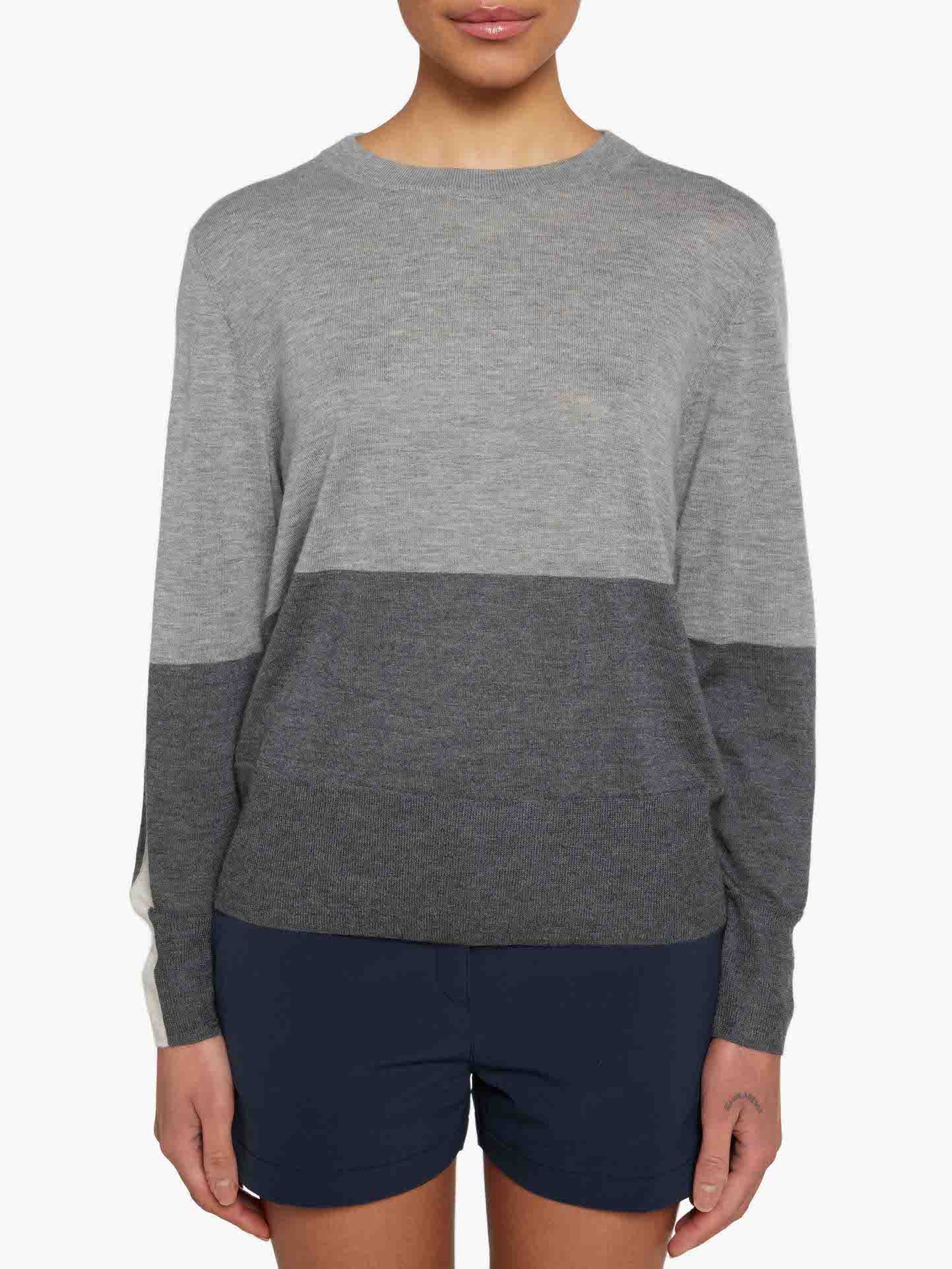 Morild Sweater Women Grey Melange